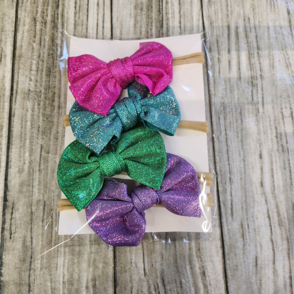 Handmade baby bows on nylon